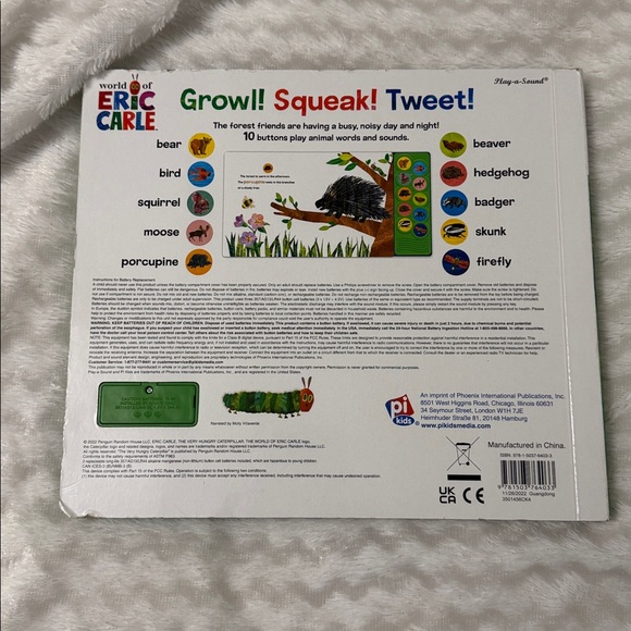 #121 Forest Friends Interactive Sound Book - Picture 2 of 2